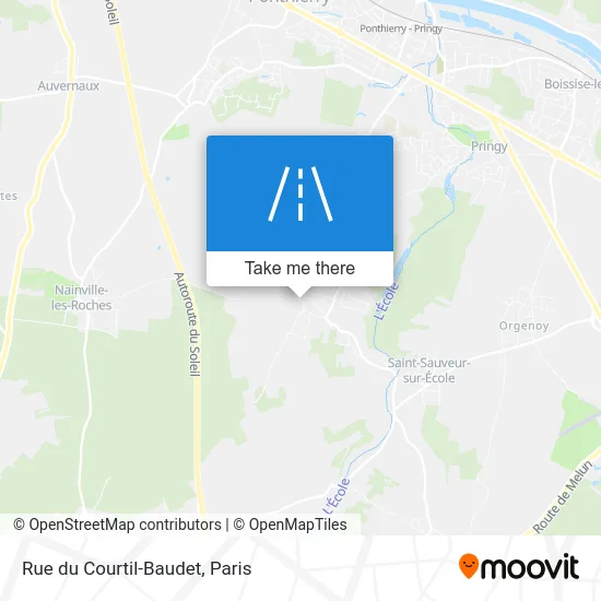 Rue du Courtil-Baudet map