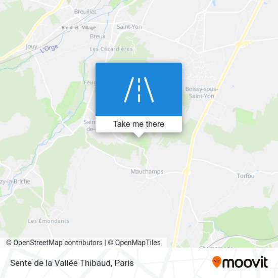 Sente de la Vallée Thibaud map