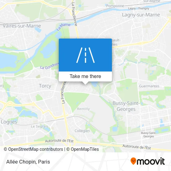 Allée Chopin map
