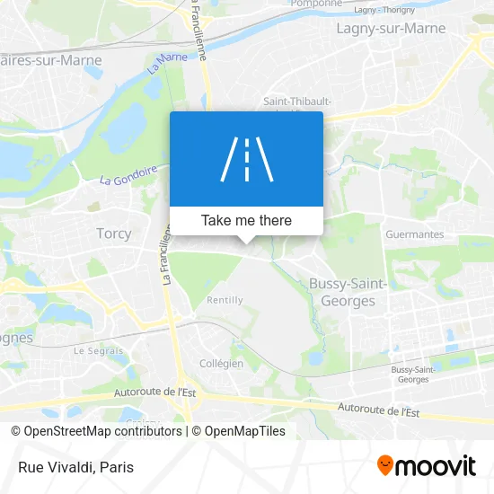 Mapa Rue Vivaldi
