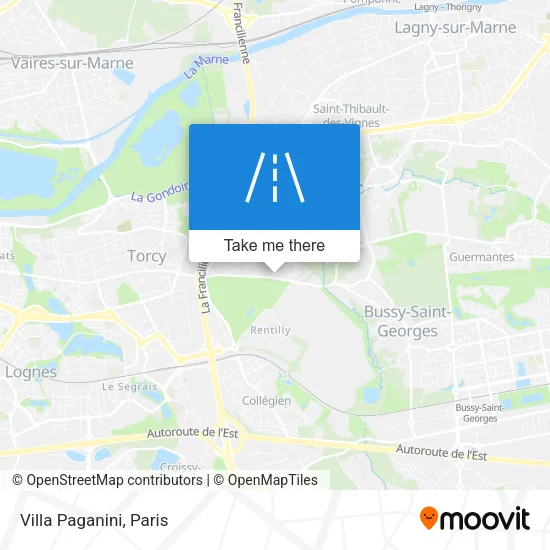 Villa Paganini map