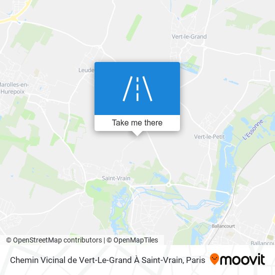 Chemin Vicinal De Vert-Le-Grand À Saint-Vrain map