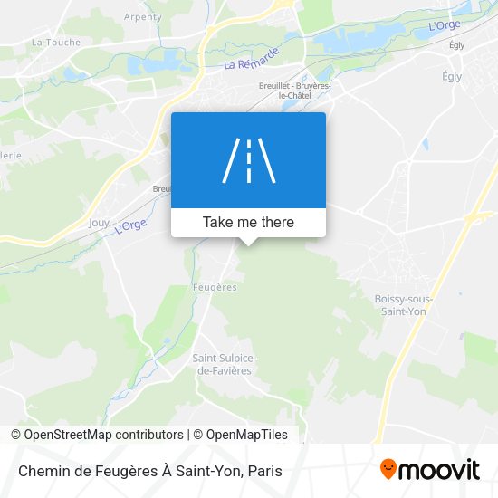 Chemin de Feugères À Saint-Yon map