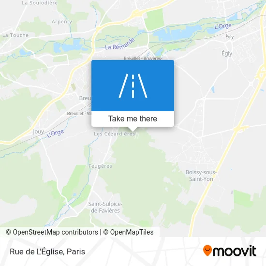 Rue de L'Église map