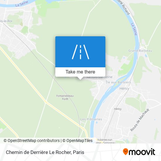 Mapa Chemin de Derrière Le Rocher