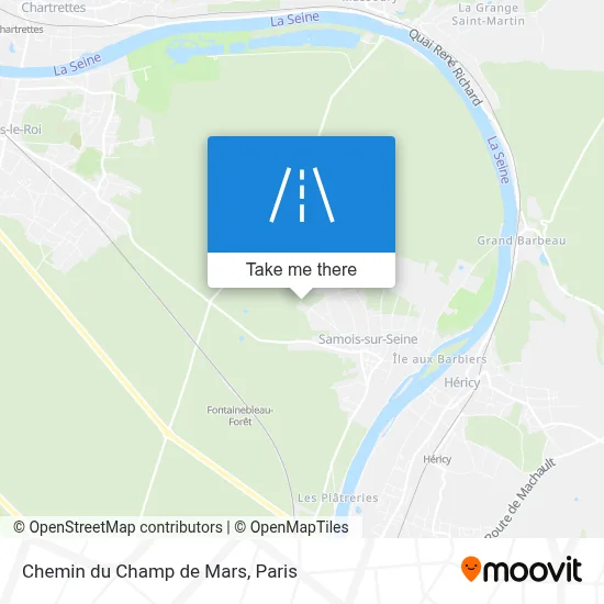 Chemin du Champ de Mars map