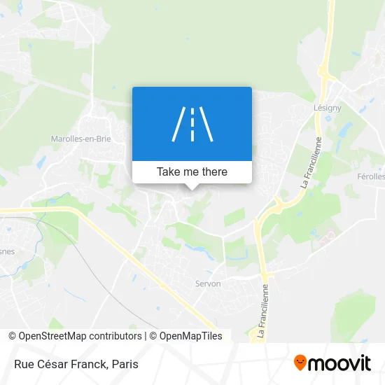 Rue César Franck map