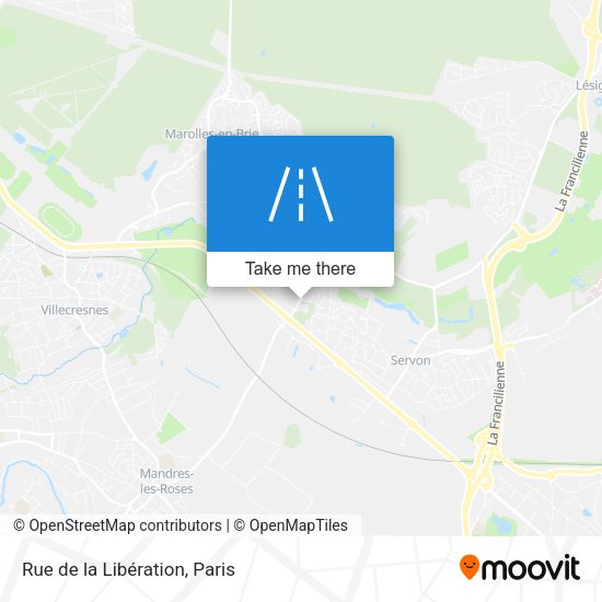 Rue de la Libération map