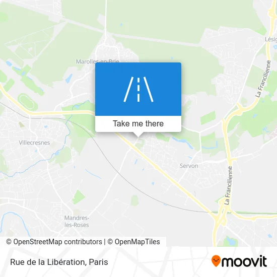 Rue de la Libération map