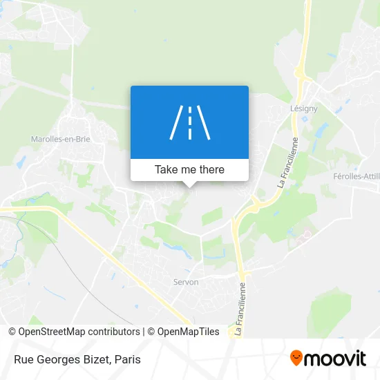 Rue Georges Bizet map