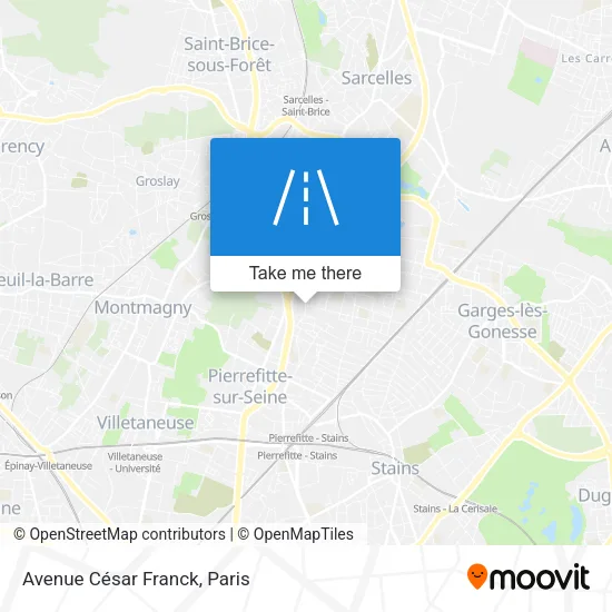 Avenue César Franck map