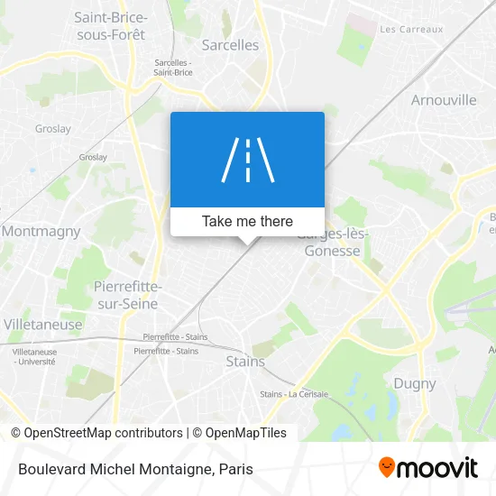 Boulevard Michel Montaigne map