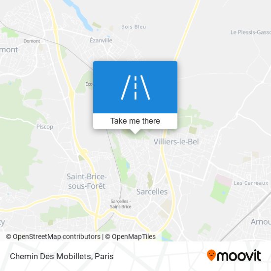 Chemin Des Mobillets map