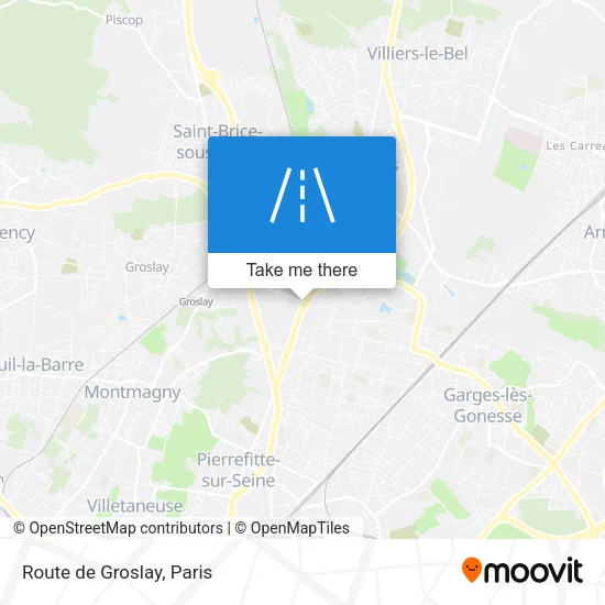 Route de Groslay map