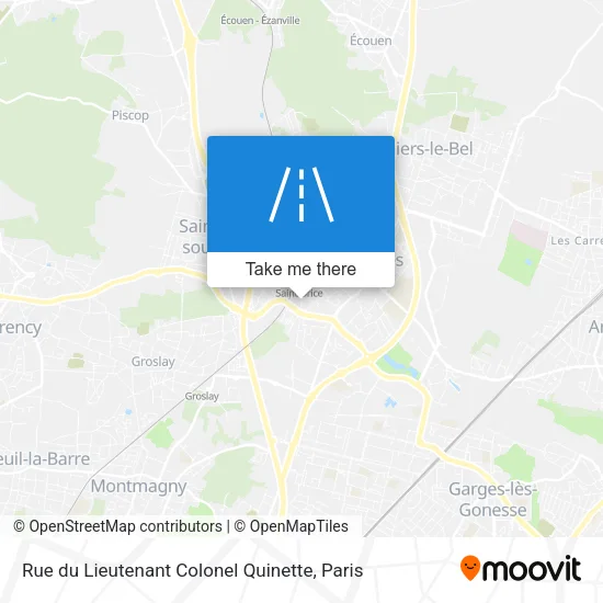 Rue du Lieutenant Colonel Quinette map