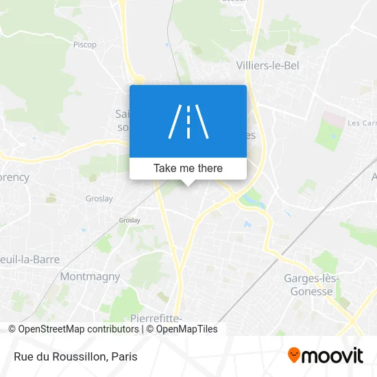 Rue du Roussillon map