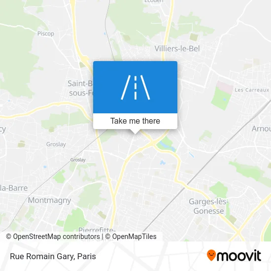 Rue Romain Gary map