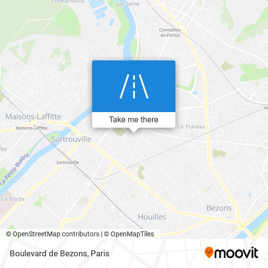 Mapa Boulevard de Bezons