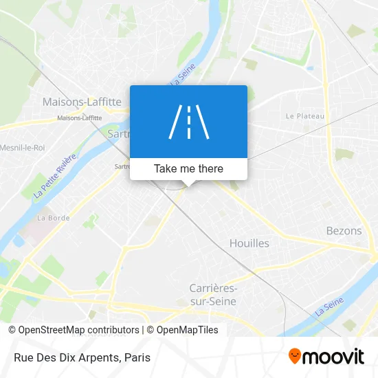 Rue Des Dix Arpents map