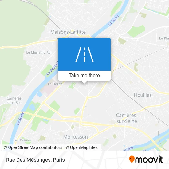 Rue Des Mésanges map