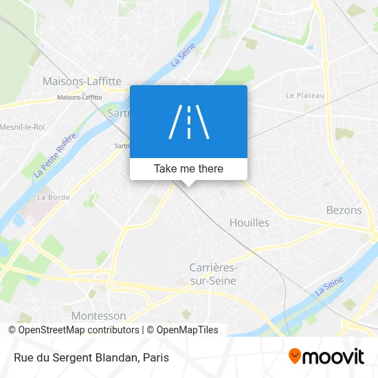 Rue du Sergent Blandan map