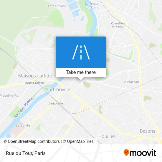 Rue du Tour map