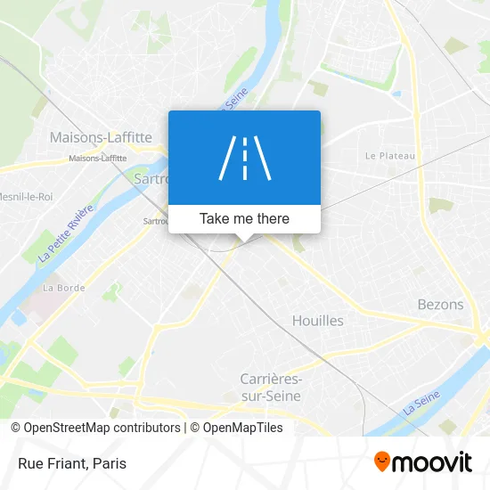 Rue Friant map