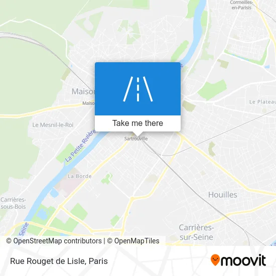 Rue Rouget de Lisle map