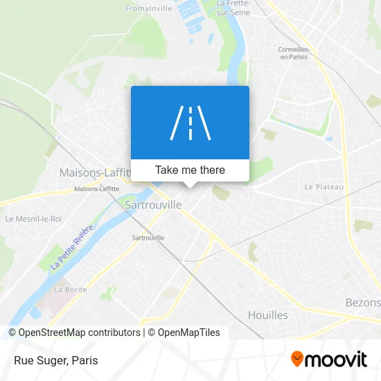 Mapa Rue Suger