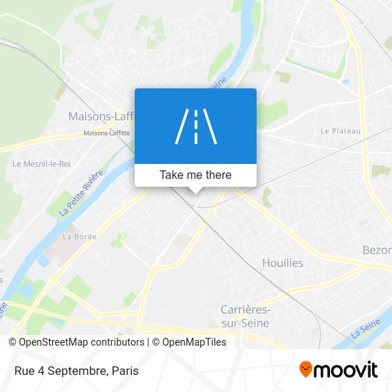 Mapa Rue 4 Septembre