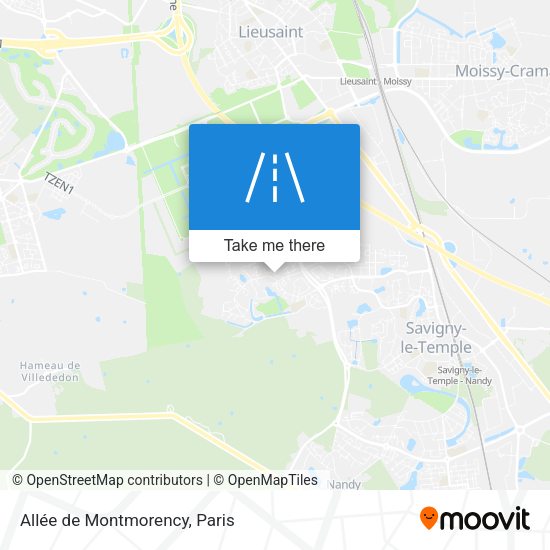 Allée de Montmorency map
