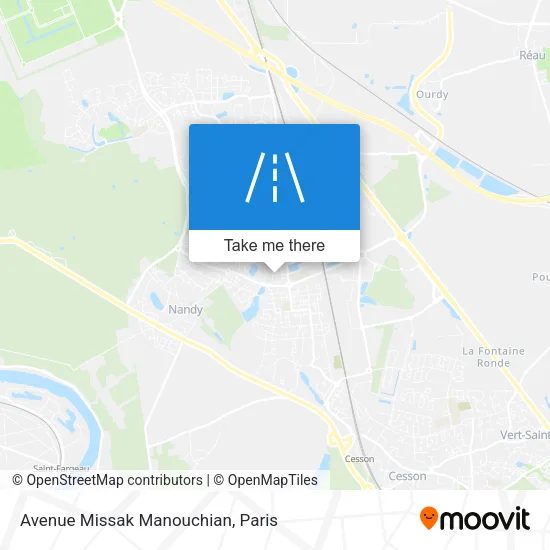 Avenue Missak Manouchian map