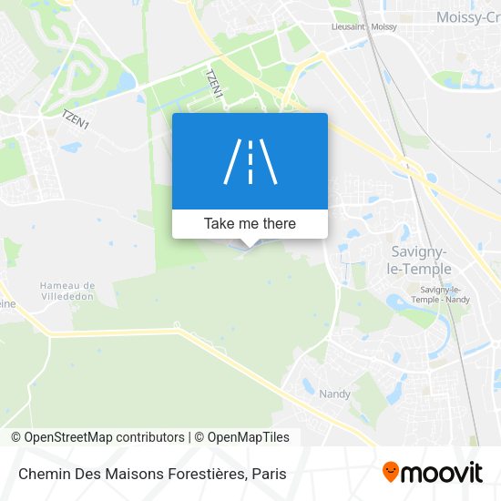 Chemin Des Maisons Forestières map