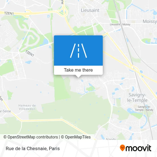 Rue de la Chesnaie map