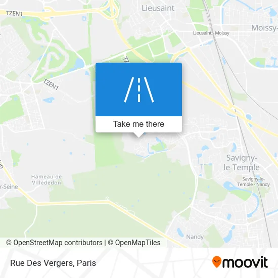Rue Des Vergers map