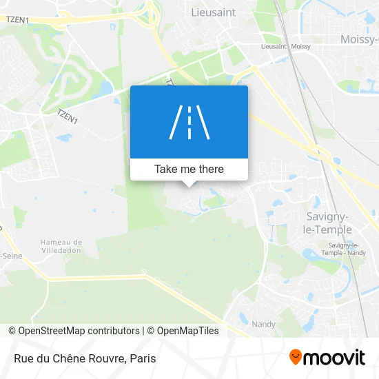 Mapa Rue du Chêne Rouvre