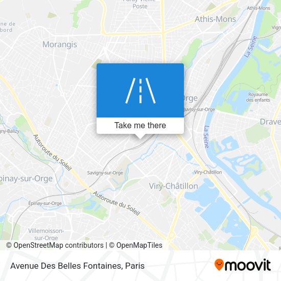 Avenue Des Belles Fontaines map