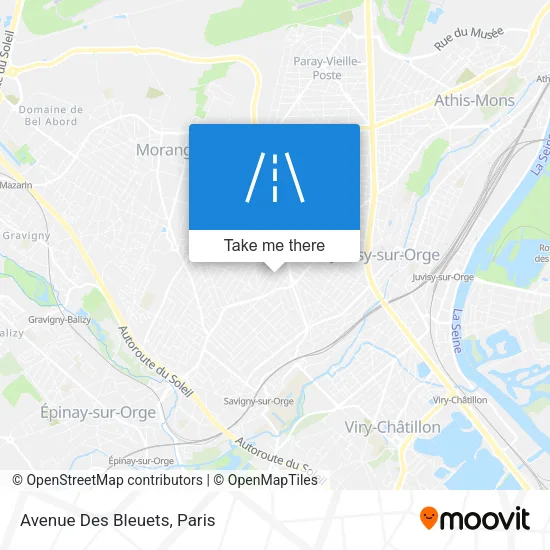 Avenue Des Bleuets map