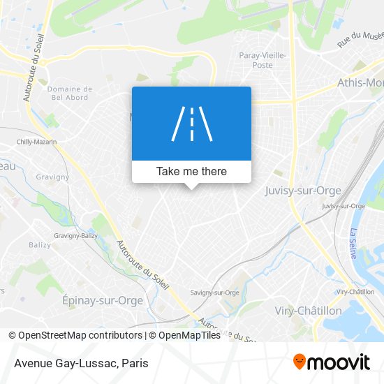 Mapa Avenue Gay-Lussac