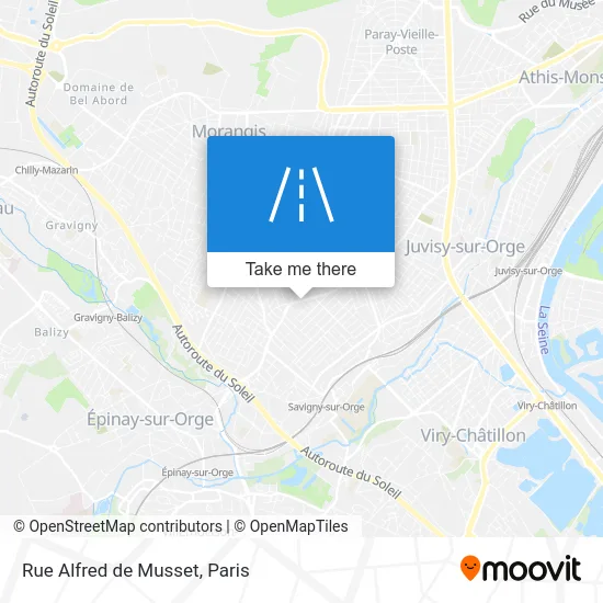 Rue Alfred de Musset map