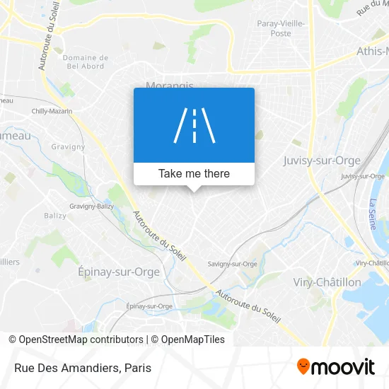 Rue Des Amandiers map