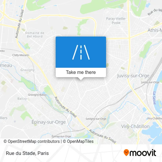 Mapa Rue du Stade