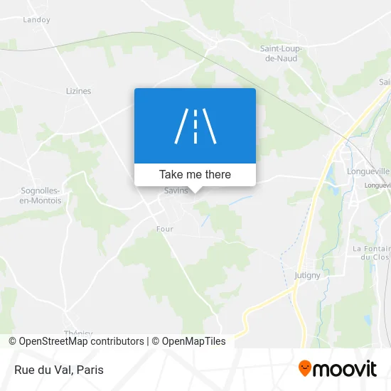 Mapa Rue du Val