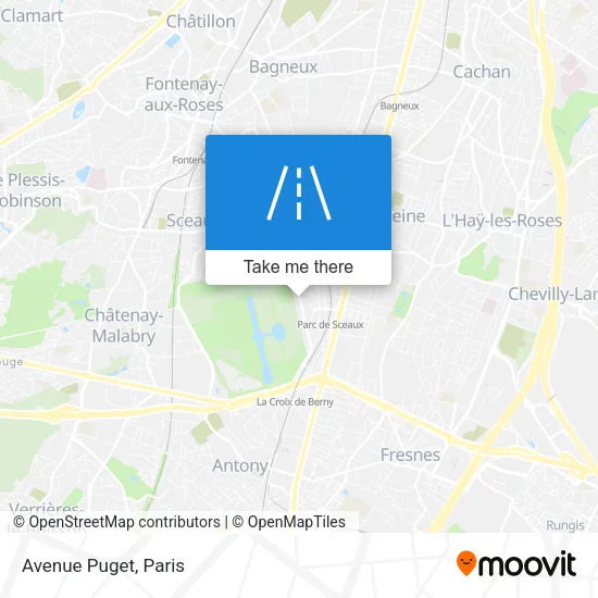 Avenue Puget map