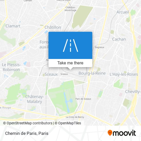 Chemin de Paris map