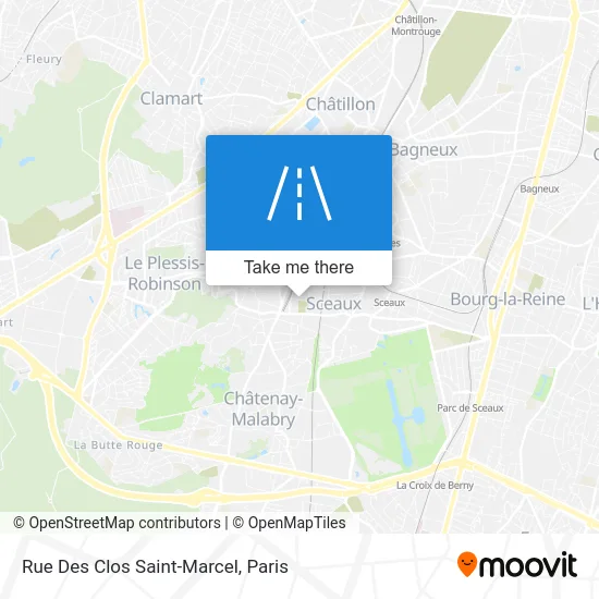 Rue Des Clos Saint-Marcel map