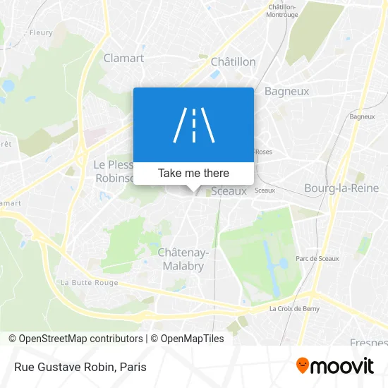 Mapa Rue Gustave Robin