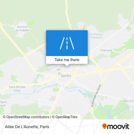 Mapa Allée De L'Aunette