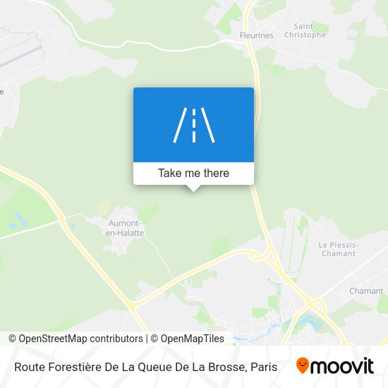 Route Forestière De La Queue De La Brosse map