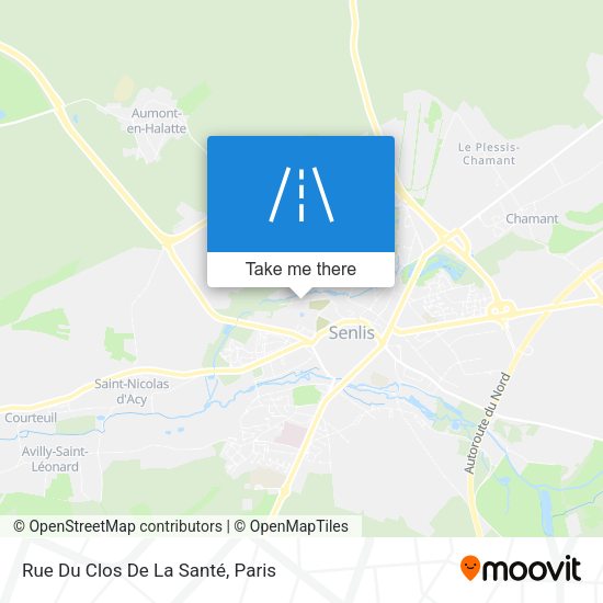 Rue Du Clos De La Santé map
